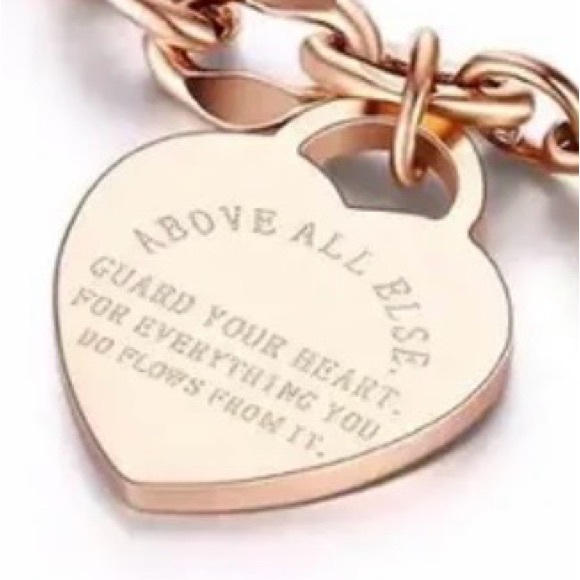 Chelsea Rose Collections Jewelry - “Guard Your Heart” Toggle Bracelet - Rose Gold Plated